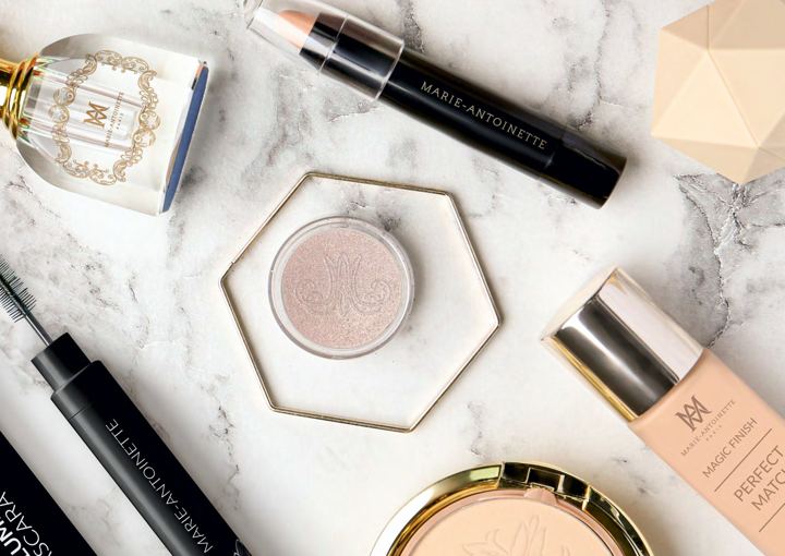 Cosmetics on a marble surface