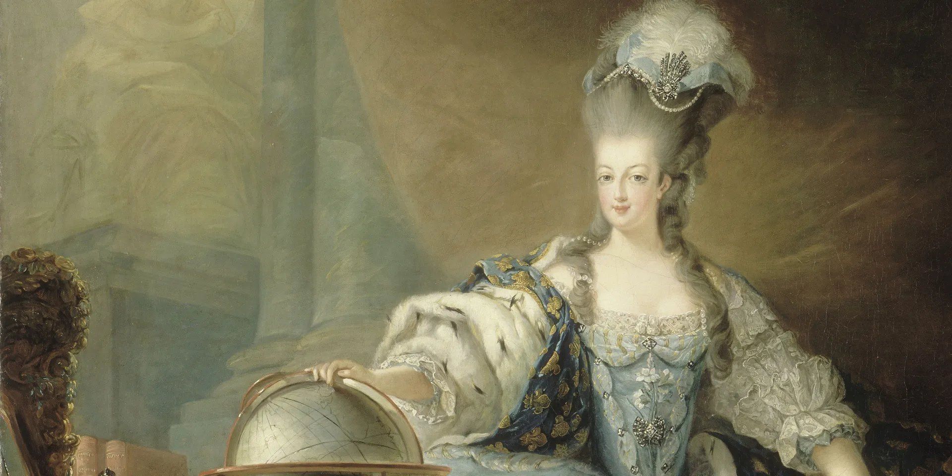 A period portrait of Marie-Antoinette in court dress