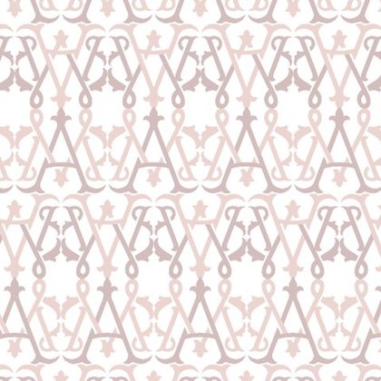 Monogrammstreifen in Rosé — Muster aus dem Marie-Antoinette Style Guide